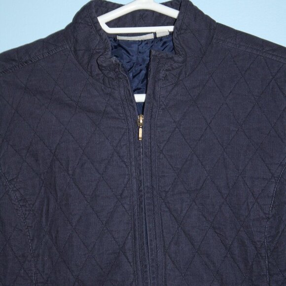 Croft&Barrow Corduroy Medium Women's Zip Up Jacket with Pockets Modest - Picture 4 of 16